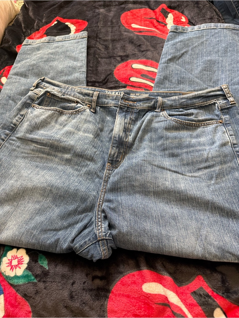 torrid Light Blue Relaxed Straight Jeans